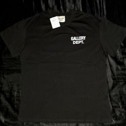 Gallery Dept. Vintage Souvenir Logo-Print Cotton-Jersey T-Shirt, Black, Sizes S, M, & L