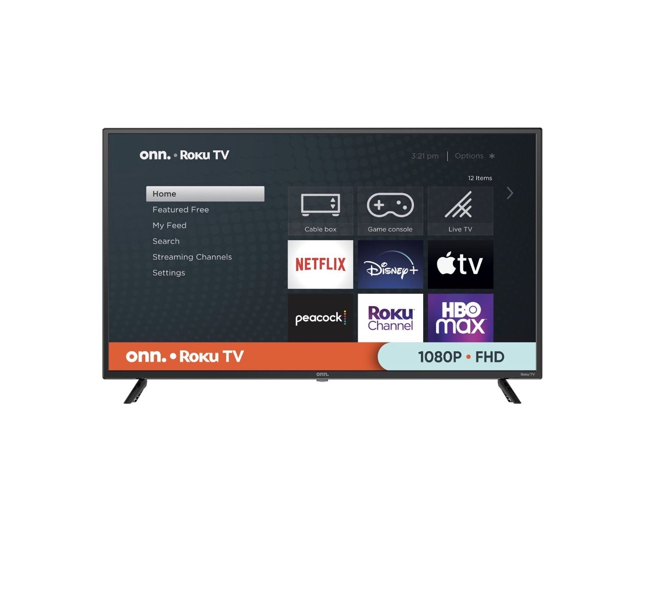 onn. 40" Class FHD (1080P) LED Roku Smart