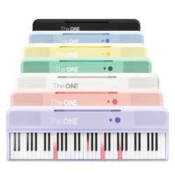 The ONE Smart Digital 61 Lighted Piano Keyboard 64 Polyphony 256 Tones Purpl New