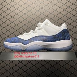 Air Jordan 11 Low SE  Navy Snakeskin