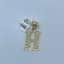 Gold Letter Pendant 