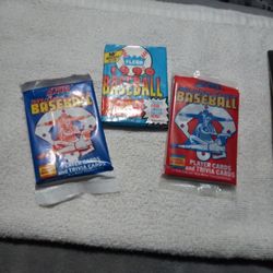 Baseball Trading Card Package. (1988+89+90=#3 Package Never Been Open I Have Boxes Seal Never Been Open