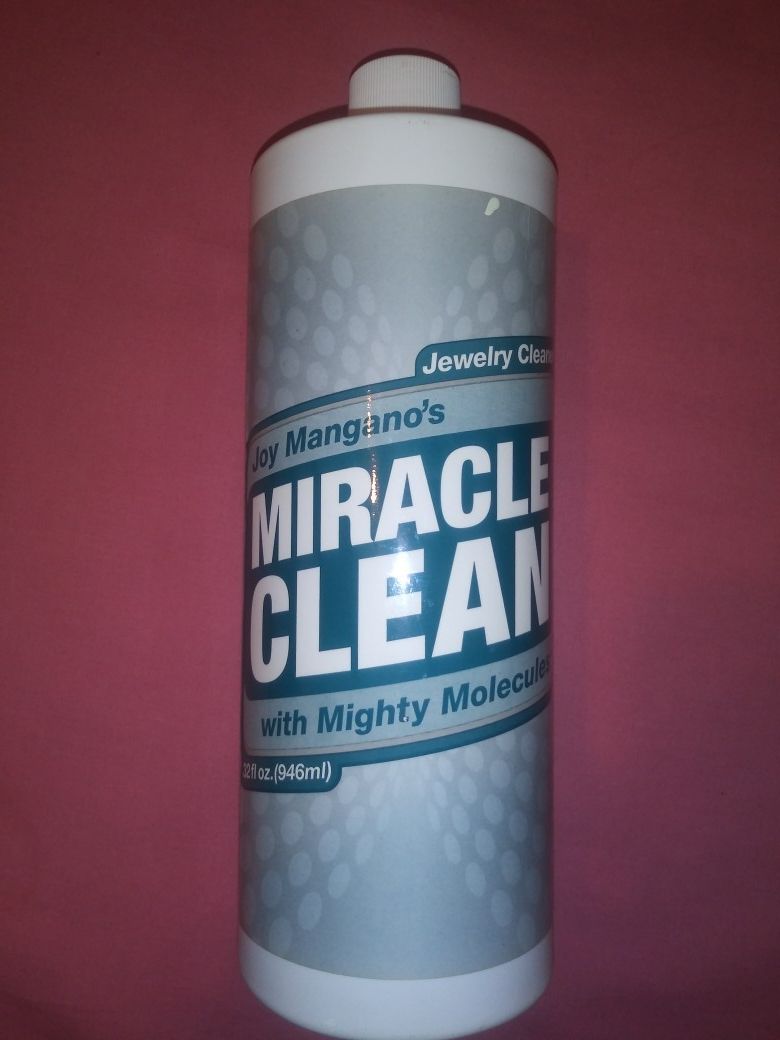 Joy mangano"s miracle clean with mighty molecules jewelry cleaner 32 oz