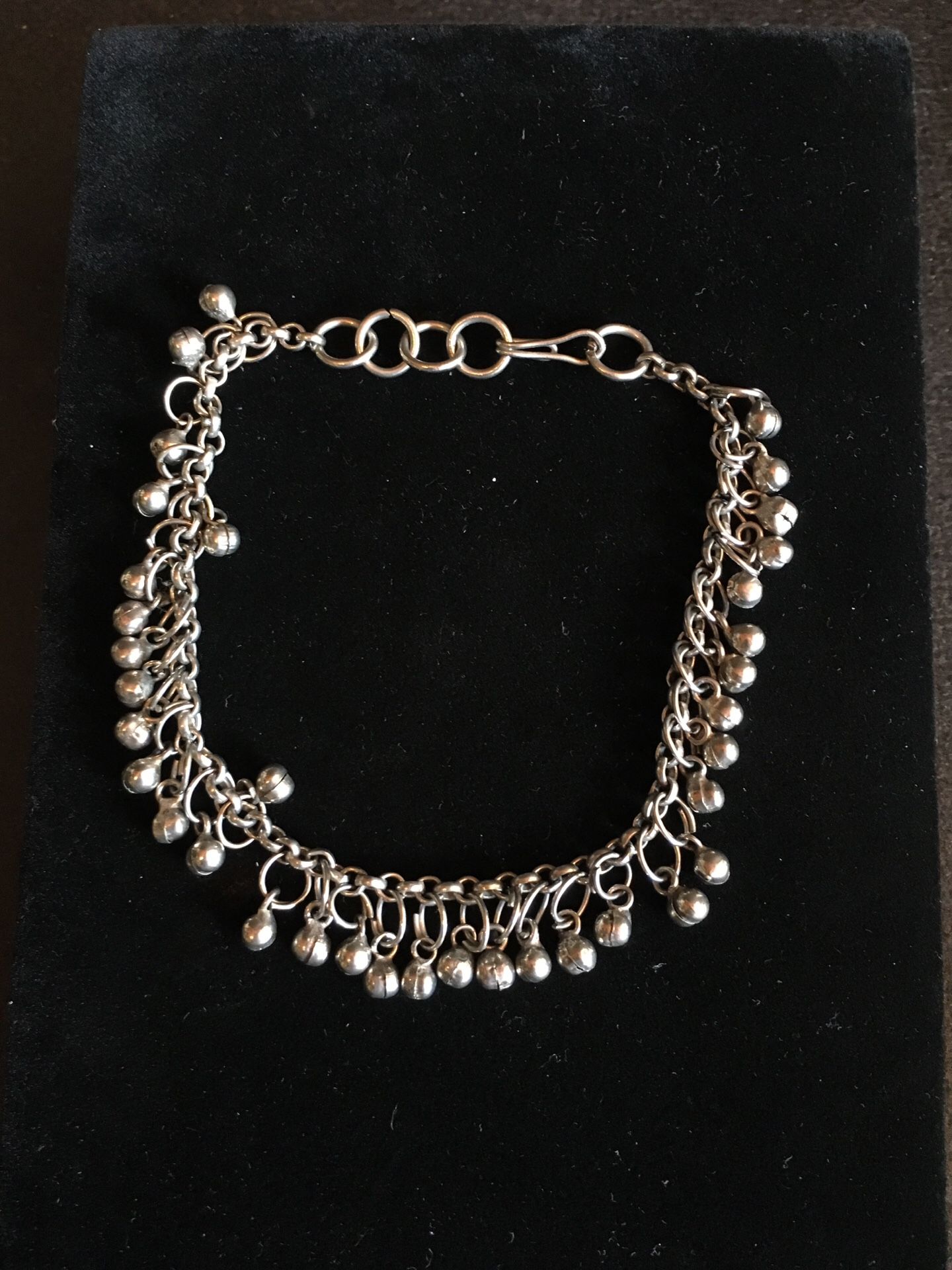 Anklet, Silvertone, with Small Bells, 10”, Indian, Missing Some Bells, unnoticeable when wearing, Nice Quality- Listing Hundreds Of Items