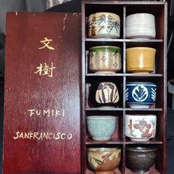 Japanese Yunomi 10 teacups from Fumiki Fine Asian Arts