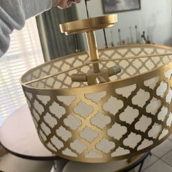 Gold light fixture