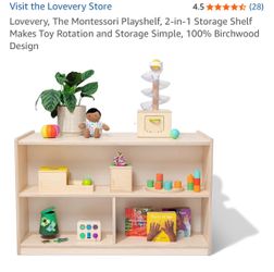 Lovevery playshelf storage