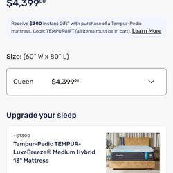 Mattress -- TEMPUR-Breeze® Collection