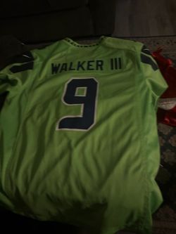 Combination of 3 Seahawks jerseys, 2 of DK Metcalf, 1 of Kenneth Walker