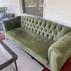 Suede Couch 