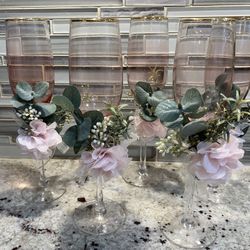 Quince Or Wedding Flute Glasses