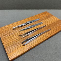 (Each) ASSORTED TWEEZERS MOSTLY SWISS MADE, ONE IS USA