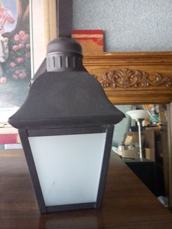 Blk Porch Lamp