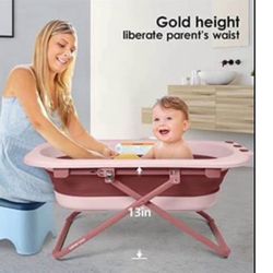 New Pink Baby Bath Tub