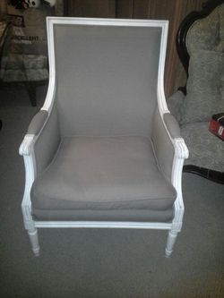 Chair white and tan