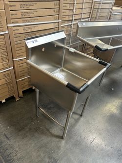 extra wide utility sink Commercial Sink NORDSTEEL Stainless Steel NSF G16 Heavy Duty New