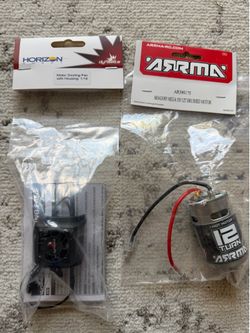 New Arrma RC 12t bushed motor and 1/10 cooling fan
