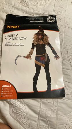 Spirit Halloween Creepy Scarecrow Costume Adult XL