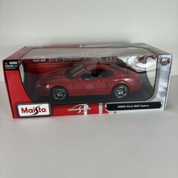 Maisto Special Edition 2003 Ford SVT Mustang Cobra 1:18 Scale Diecast