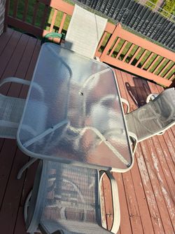 Patio table and chairs