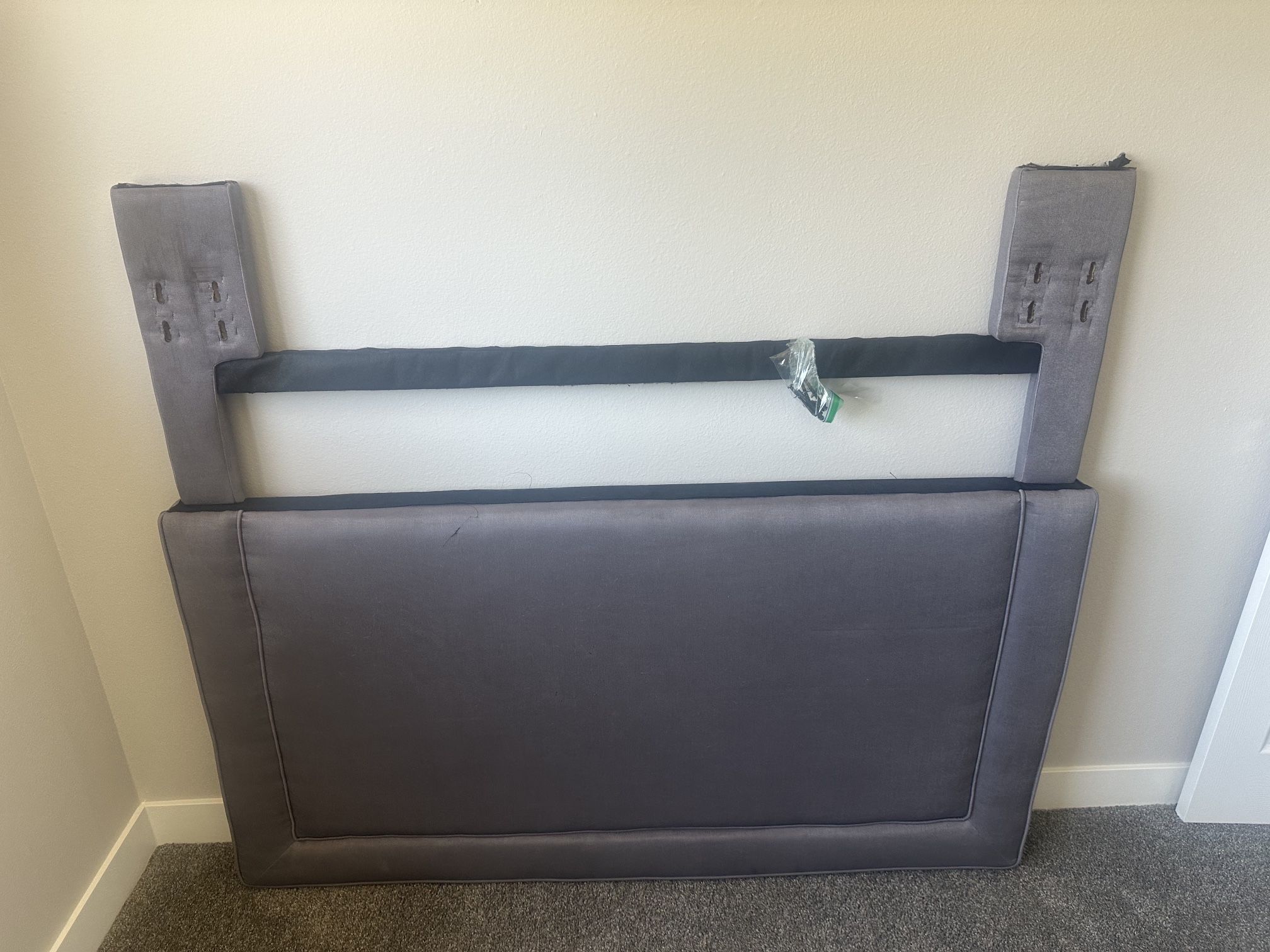 Modern Gray Upholster Bed Frame