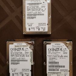 Lot Of (3) ATA/IDE Laptop Hard Disk Hitachi Travelstar