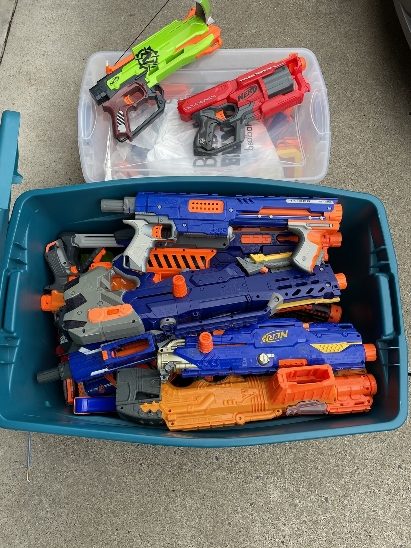 Nerf Guns And Assorted Nerf Items 