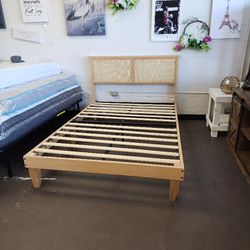Full Size Bed Frame New New Mid Century Modern 