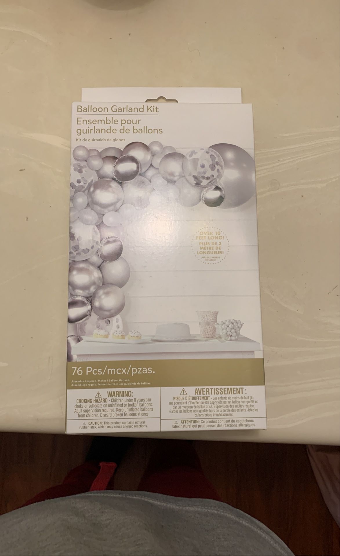 Silver Balloon Garland Kit