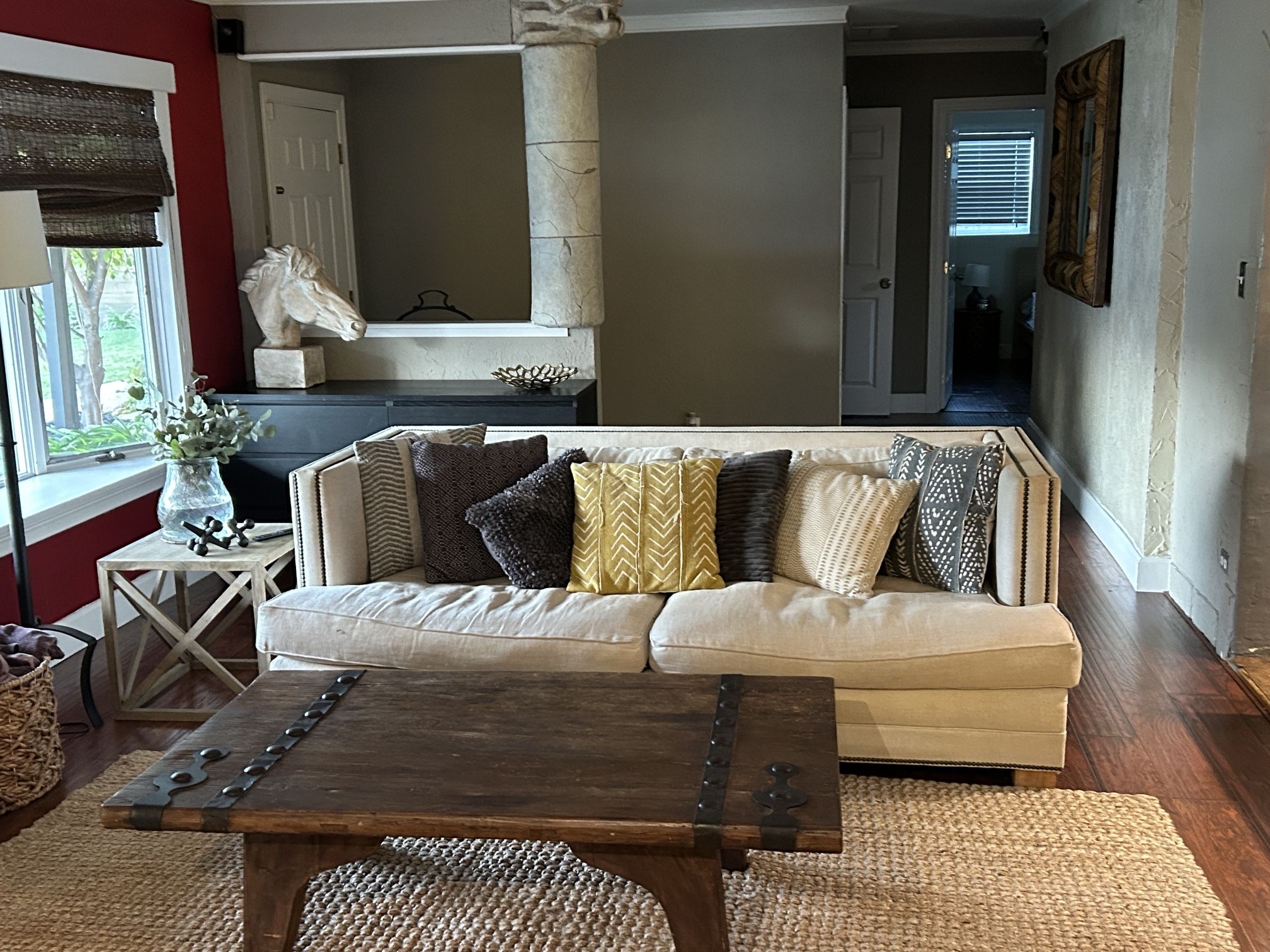Restoration Hardware down Sofa - Linen