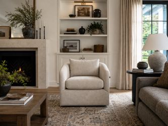 Joybird Amelia Swivel Chair (Merit Dove)