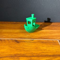 Green 3d Printed Boat/benchy