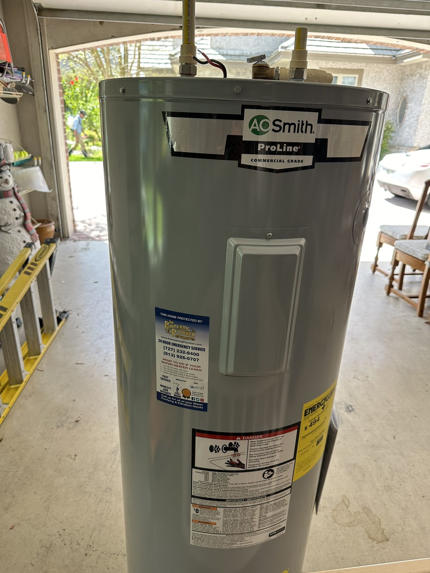 50 Gallon Water Heater - AO Smith Proline Commercial Grade