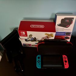Nintendo Switch With Screen Protector And Carrying Case NO GAMES Included