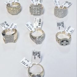 10k Diamond Rings All Size 10 (Prices On Pictures)