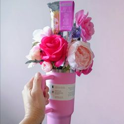 Mother's Day Tumbler Forever Flowers Gift Set