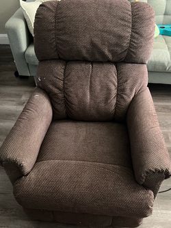 Brown Fabric Recliner Chair