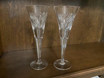 WATERFORD CRYSTAL Millennium Toasting Flute Pair