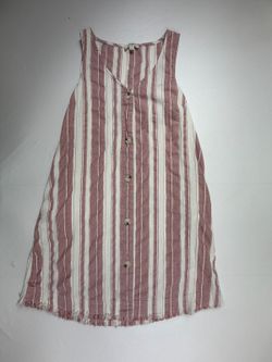 Umgee USA Striped Sleeveless Button-Front Dress Size S