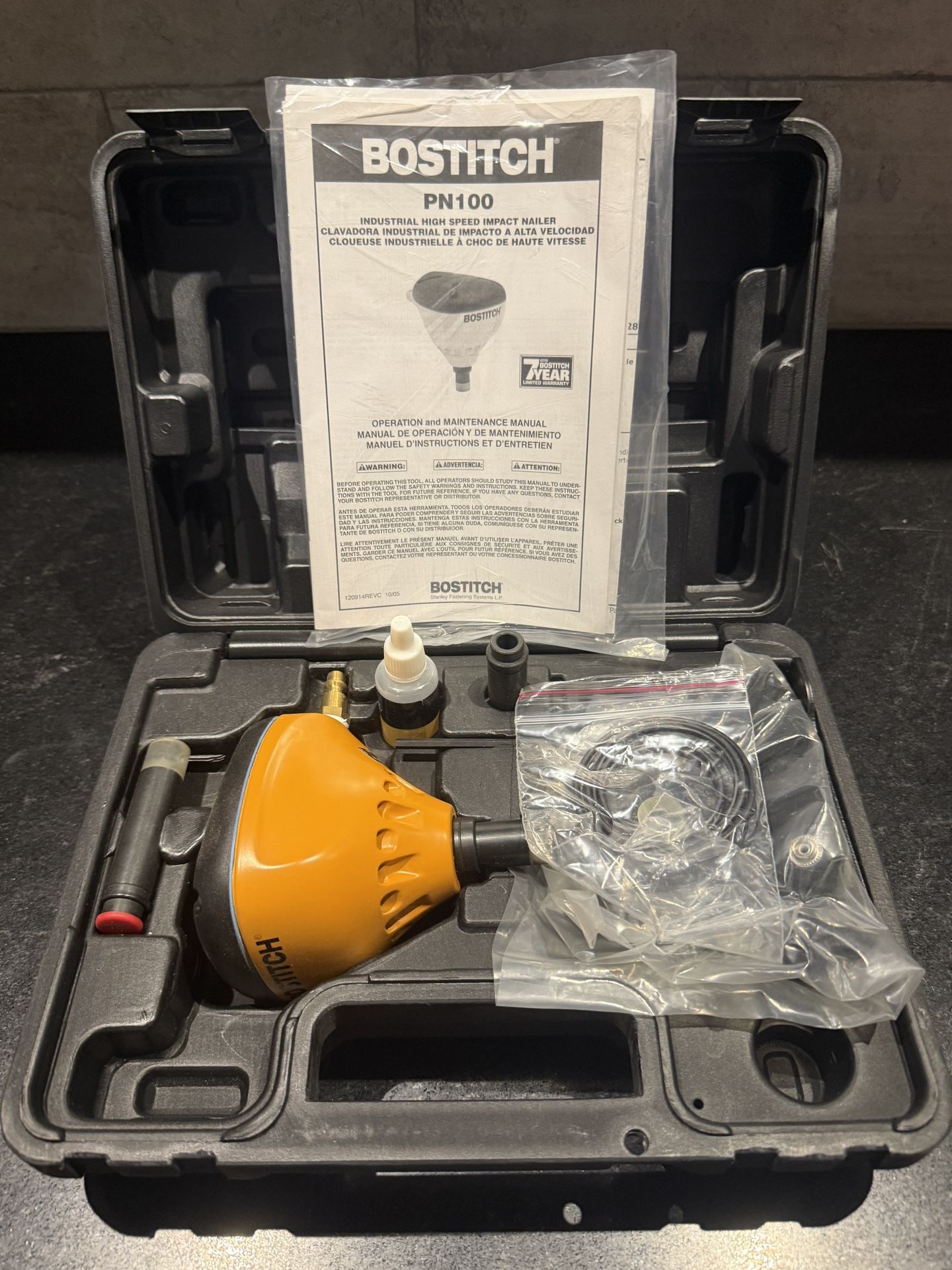 NEW Bostitch PN 100 High Speed Impact Nailer