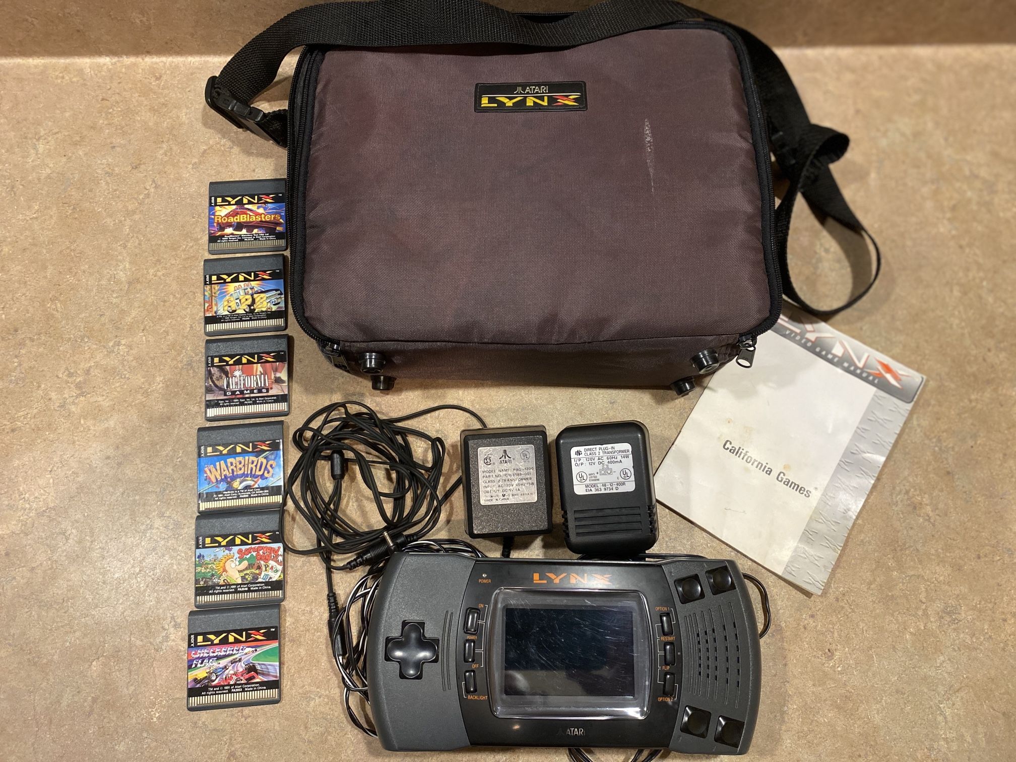 Atari Lynx Handheld Bundle (parts/repair)