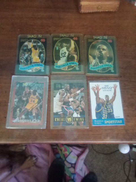 SHAQUILLE O'NEAL VINTAGE BASKETBALL CARDS MINT CONDITION