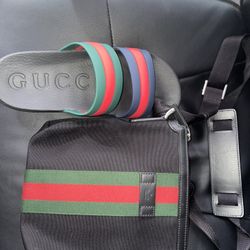 Authentic Gucci Bag And Gucci Sandals “9