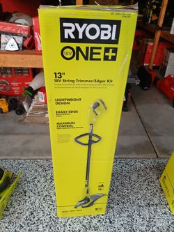 WEED EATER RYOBI 18V BATTERY AND CHARGER INCLUDED