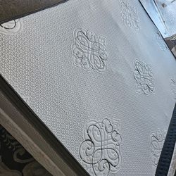 Queen Size Mattress Pillowtop And Box
Spring
Clean, 13in. 150 dIls Set