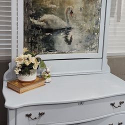 Antique Vanity Dresser- Refurbished 
