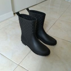 New Black Women Rain Boots  