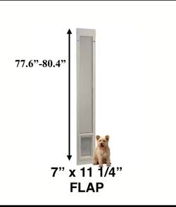 New Other ideal Pet FastFit 77.6”-80.4” Patio Pet Door With 7” x 11 1/4” Flap