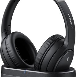 Wireless Headphones for TV, TV Headphones Wireless for Seniors with Transmitter Charging Base, No Audio Delay, HiFi Stereo, 65H Playtime, Ideal Gift f