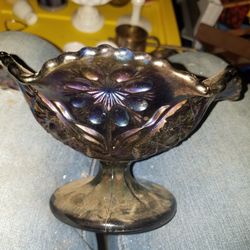 Carnival Glass Candy Dish